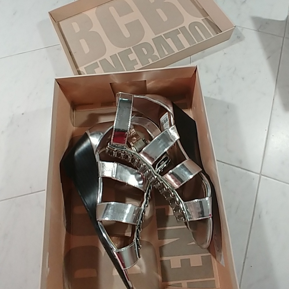 Beautiful silver shoe